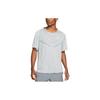 T Shirts Men's Silver Crew Neck Moderate Straight Fit DM4753-084