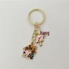 Colorful Anime Dripping Oil Keychain Cute Metal Pendant for Children's Bookstore Gift