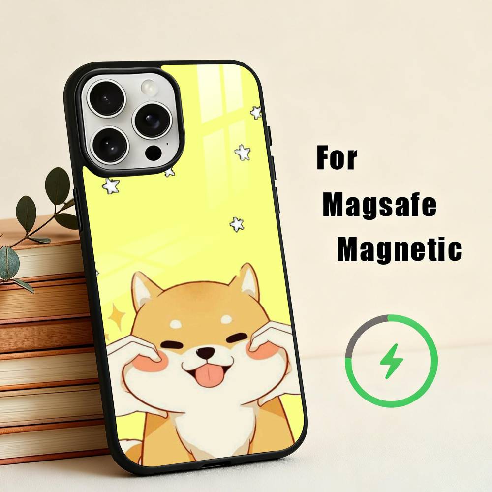 C-Cute corgi D-dog-G  Phone Case For iPhone17,16,15,14,13,12,11 Plus,Pro Max Magnetic For Magsafe Wireless Charging