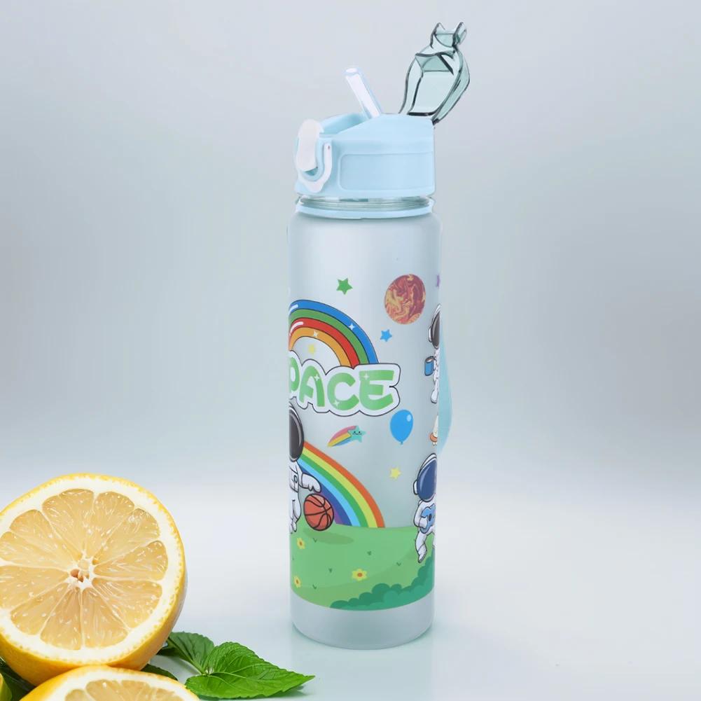 700ml Capybara Cute Water Cup with Straw & Handle Sports Water Bottle Large Capacity Portable Drinking Bottle for Fitness Sports