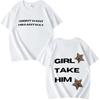 Tate McRae It's Ok I'm Ok Print T-Shirt Herren Damen Oversized 100% Baumwolle Kurzarm Sommerdruck Unisex Übergröße Tops