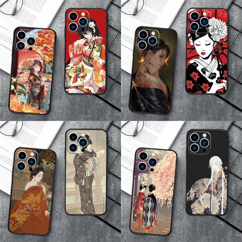 Japanese Art Kimono Tattoo For Samsung Galaxy A17 A37 A57 A53 A33 A13 A32 A52 A16 A36 A56 A55 A35 A15 A54 A34 A14 Case