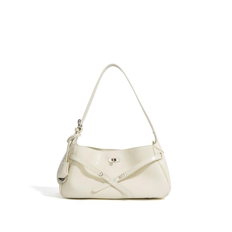

Niche new high-end leather bag women s bag fashion trend dumpling portable shoulder messenger women s bag брудно-білий