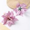 5/10Pcs Lily Artificial Flower Heads Hawaiian Silk Flower for Home Decoration Beach Holiday Wedding Girl Hair Accessories Decor