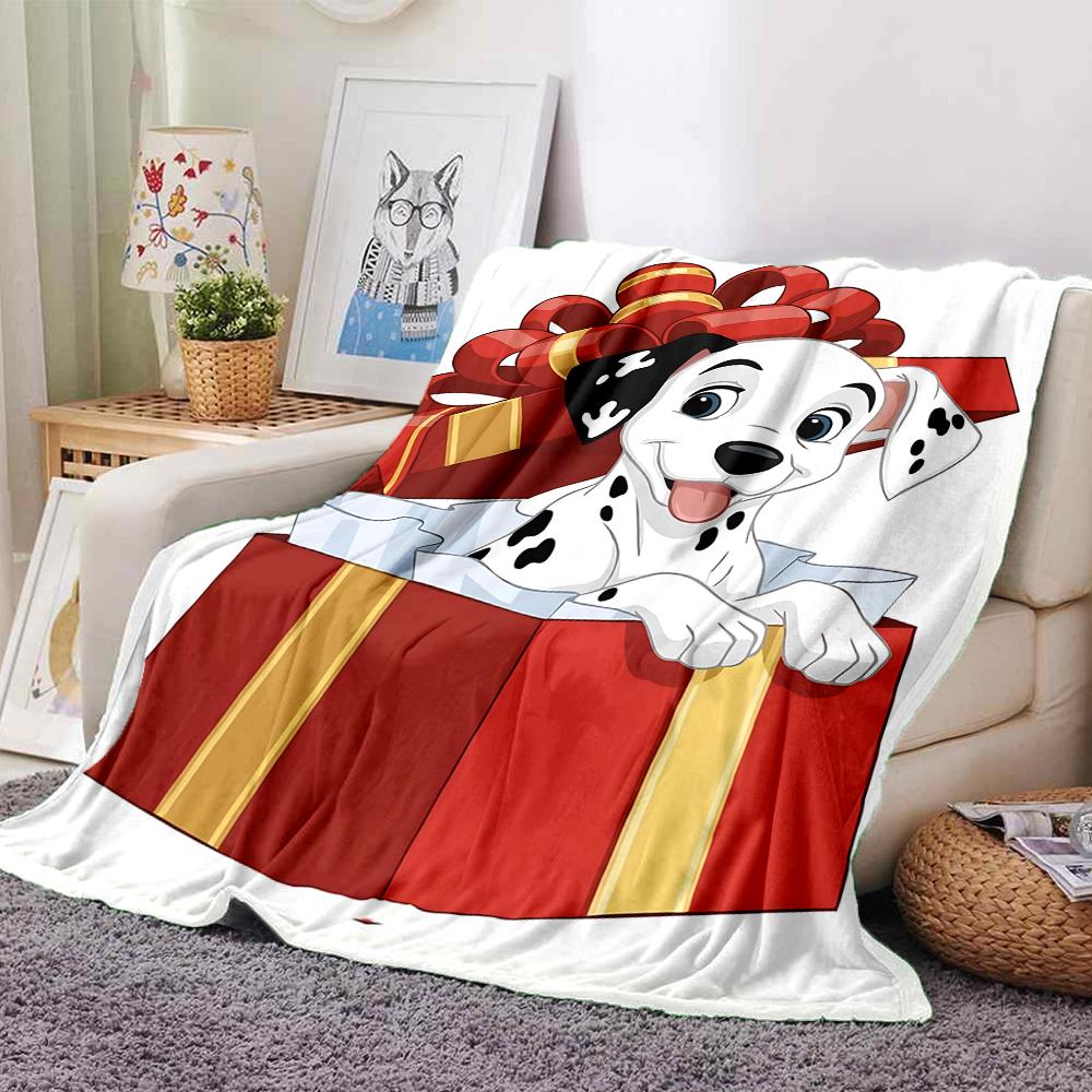 Dalmatian Gift Box Blanket Soft Throw Blanket For Home Bedroom Bed Sofa Travel Office Solid Christmas Blanket