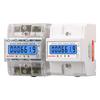 Electric Energy Meter Three Phase LCD Digital Display DIN Rail Mounting 4- Wires Electric Meter Wattmeter AC 3*230/400V 50Hz