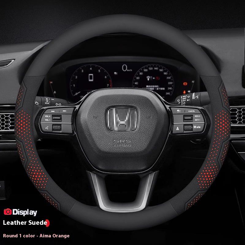 Honda TYPE R Accord Civic HRV CRV CITY Jazz Pilot Odyssey Spirior FIT Carbon Fiber Car Steering Wheel Cover Auto Accessories RB6