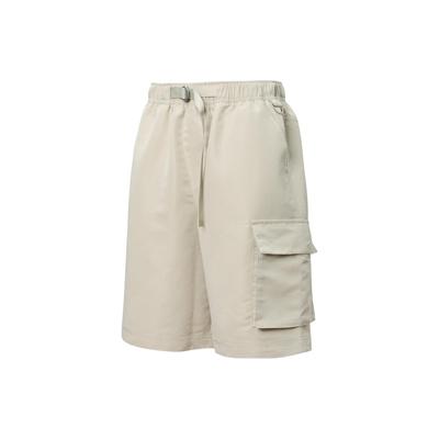 Sports Lifestyle Series Solid Color Mid Waist Loose Breathable Casual Shorts Unisex Shorts Off-White 534755-64