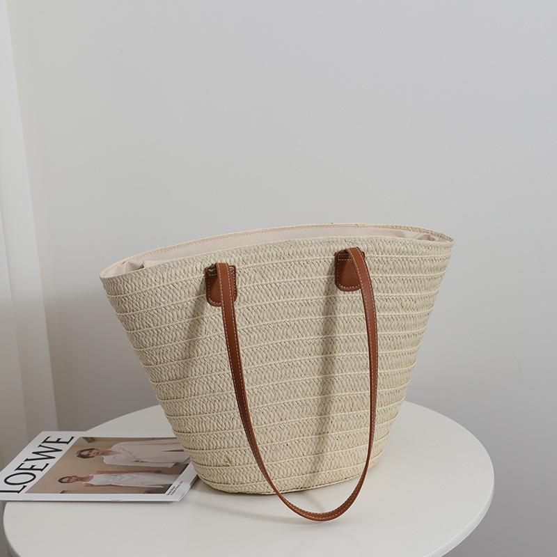 Casual Straw Shoulder Bag Summer Beach Large Capacity Tote Bag Ladies Travel Commuting Bag For Women Gifts