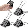 OWLKELA 2.4 Inch Extra Jumbo Binder Clips 4 Pcs, Large Paper Clip, Big Paper Clamps, Binder Clips Large Size for Home, School and Office Supplies
