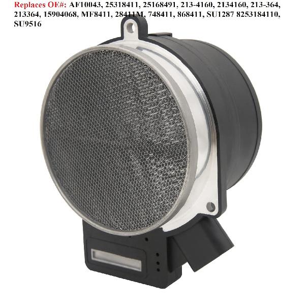 Mass Air Flow Sensor, 25168491, AF10043, 25318411, Compatible With Chevy, Cadillac, GMC And Other GM Vehicles - Silverado, Suburban, Tahoe, Yukon XL,