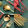 Stainless Steel Portable Tableware Set: Chopsticks, Spoon, Fork - Customizable Student/Outdoor Gift with Logo.
