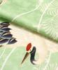 Shichigosan Kimono Set for Boys Years Includes Hifu Green [KYOETSU] (3 Old), (Clothing Cloth) (6. Cranes, 90-100cm)