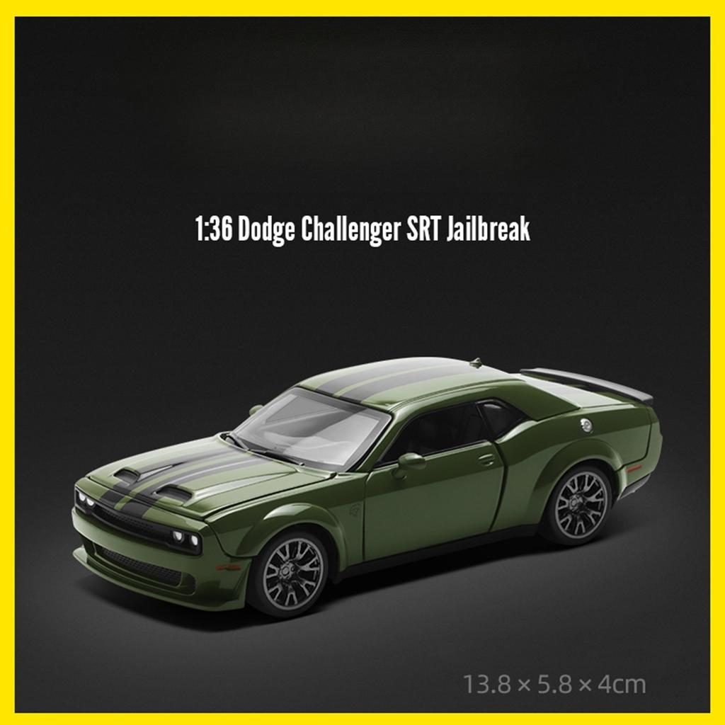 1: 36 Dodge Challenger Alloy Car Model Modified Version, Detachable and Assembled Children's Toy Car Ornament