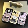 Hollow rabbit puppy suitable for Apple 17 mobile phone case iPhone16Pro/Xiaomi/oppo anti-drop all-inclusive case