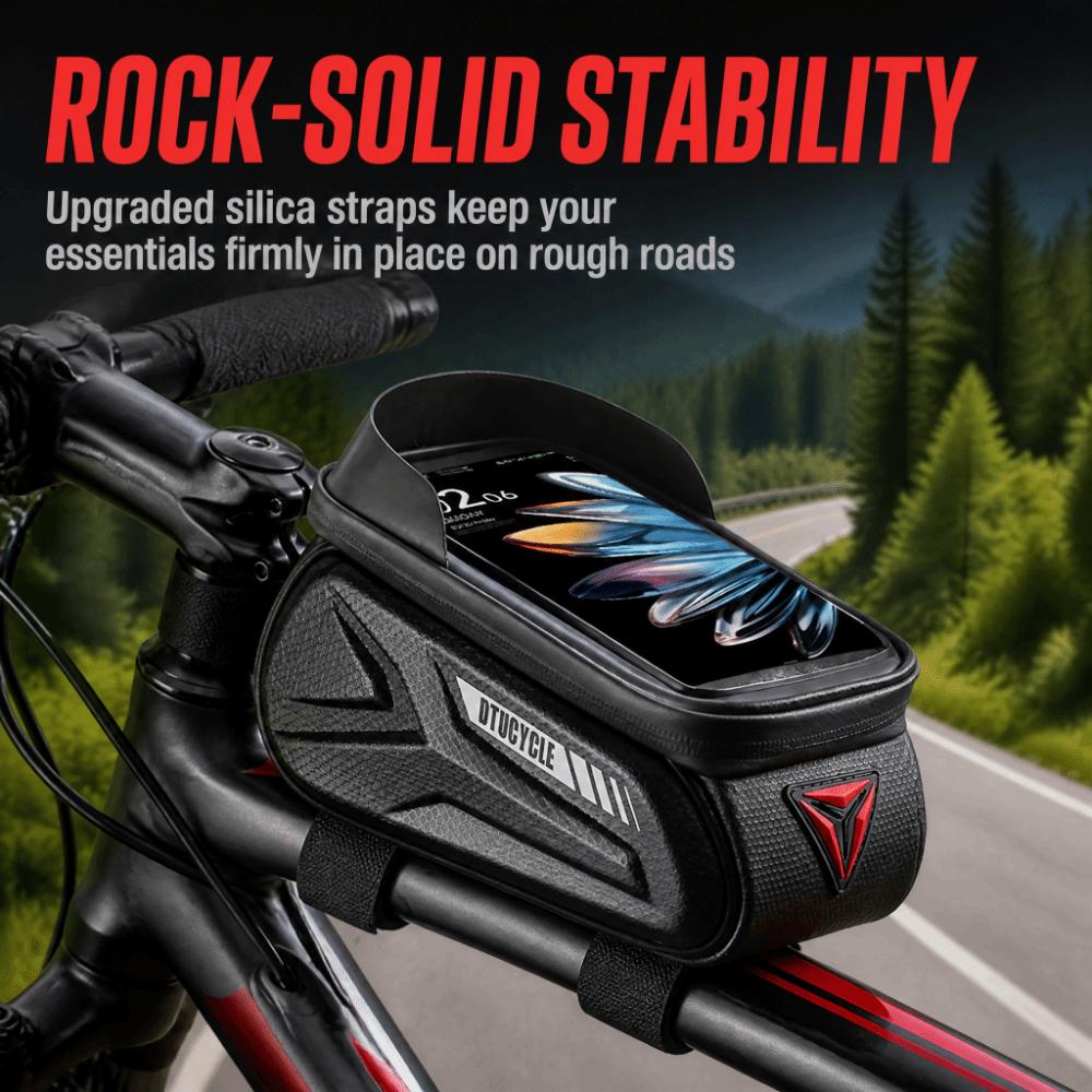 TPU,EVA Bike Front Tube Frame Bag Bike Phone Front Frame Bag Phone Viewing During Cycling