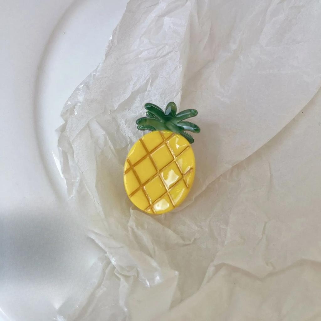 Cartoon Fruit Grabber Cute Strawberry Lemon Cherry Acetate Hair Clip Grape Bangs Crushed Hair Clip Top Clip Hair Accessory