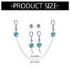 Elegant Rhinestones Nipple Rings Set with Chain Jewelry for Fashionable Women Vacation and Unique Styles Enthusiasts