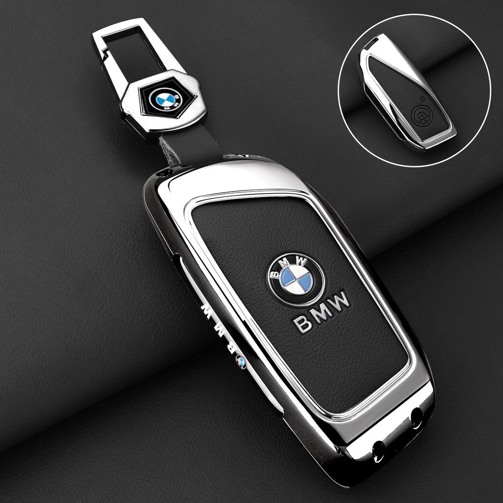 MLKJ3 Zinc Alloy Car Remote Key Case Cover Protector Shell for BMW X1 U11 X7 X5 G05 LCI I7 IX XM Series 7 740Li U06 G81 M3 Accessory