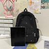 Embroidery Student Schoolbag Women's Large Capacity Backpack