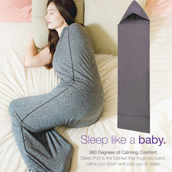 Compression Sleep Sack Portable Sleeping Wrap with Hood Stretchable Thin Sleep Sack for Adults Teens Anxiety Relief Alternative To Weighted Blankets