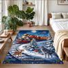 Christmas Printed Square Area Rug Soft Non Slip Floor Carpet For Bedroom Holiday Gift