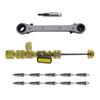 Valves Cores Remover Tool with Hex Bit Adapter Valves Cores HVAC Service Wrench Set for Air Conditioner Equipment Repair