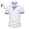 Trend Hub Embroidery 35% Cotton Polo Shirts for Men Casual Solid Color Slim Fit Mens Polos New Fashion Men Clothing