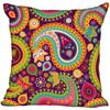 Invisible Zipper Throw Pillowcase Famous Art Floral Home Decor Satin