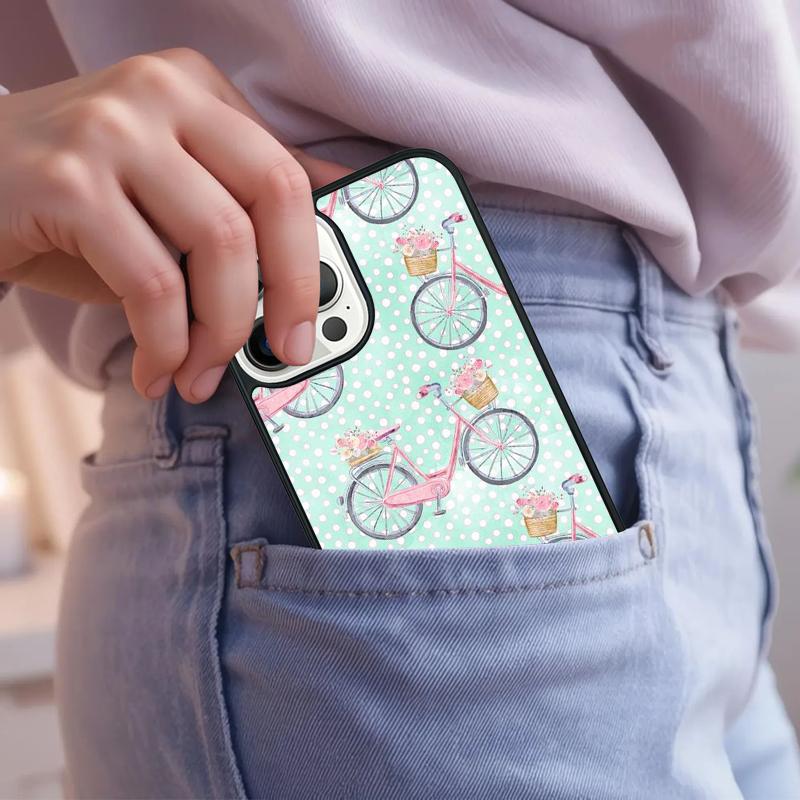 Bike Pattern Phone Case For iPhone 17 Air 15 16e 14 13 Pro Max Coque 12 11 Pro Max PLUS cover