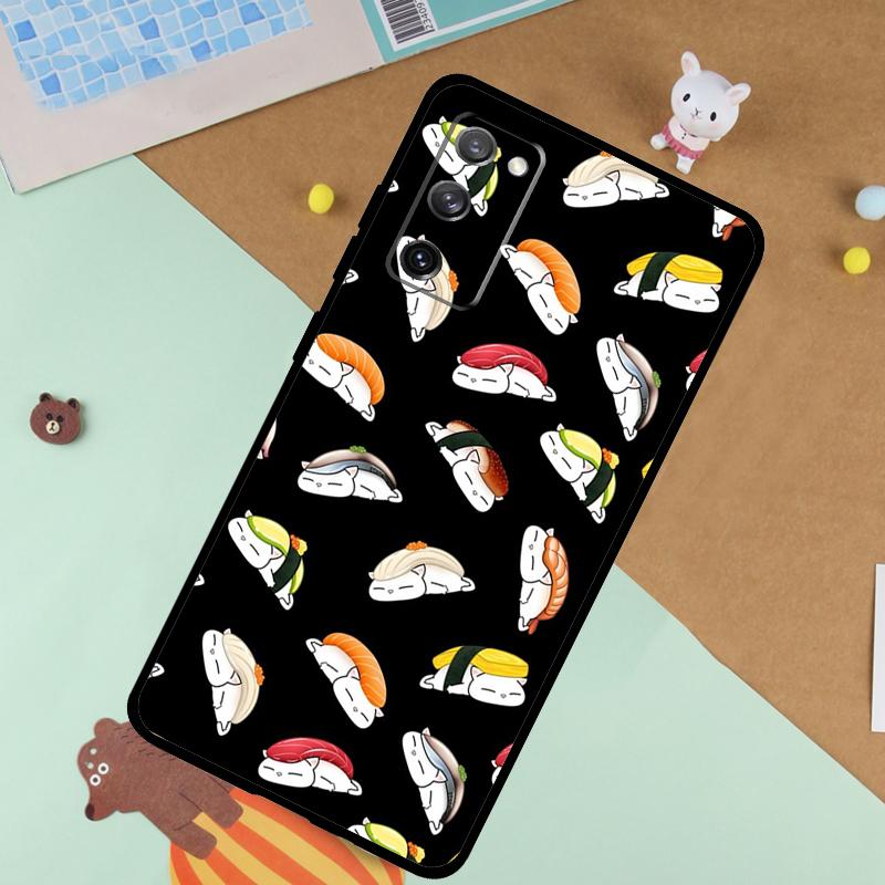 Essen Sushi Weiche Hülle Für Samsung Galaxy S25 Ultra S9 S10 S20 FE S21 S22 S23 Plus S24 Ultra Funda Abdeckung