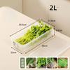 Refrigerator Organizer Fridge Storage Box Fresh Vegetable Scallions Boxes Drain Basket Food Storage Containers Kitchen Organizer