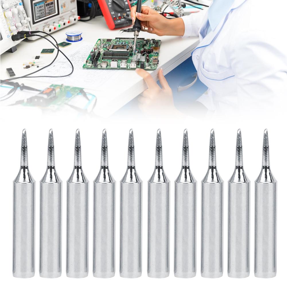 10Pcs 900MT1C Free Soldering Solder Iron Tips Replacement Soldering Accessory