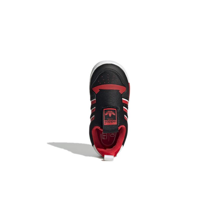 Adidas Originals Rivalry Low 360 Trendy Comfortable Low-Top Walking Shoes Baby Shoes Black Red FV7213