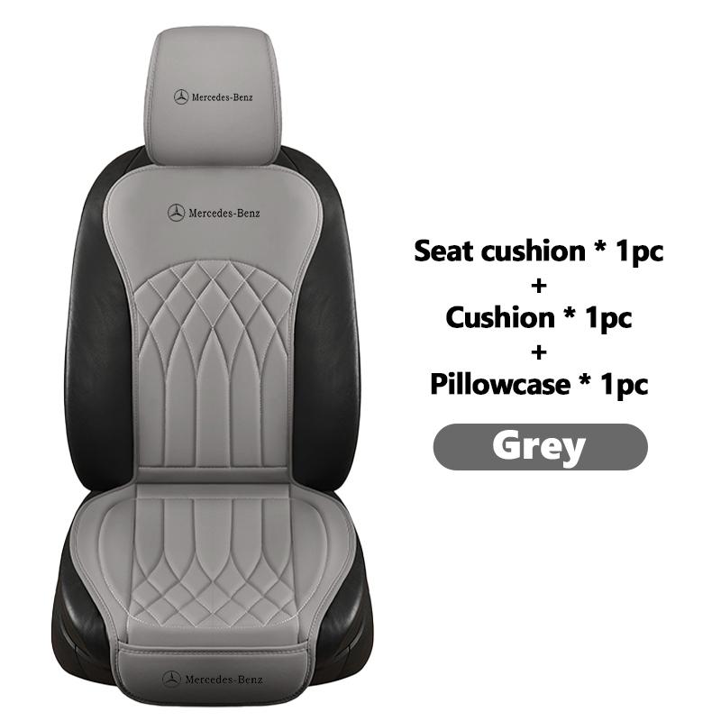 

For Benz Leather Car Seat Cover Soft Anti-slip Protective Cushion Headrest Protection Cover AMG W213 W124 W108 W126 Exclusive