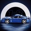 Technical Racing Blue Sports Car RB11010 GT110 Building Model Car, 5480PCS 1:8 Colletible Building Blocks Gift For Car Lovers
