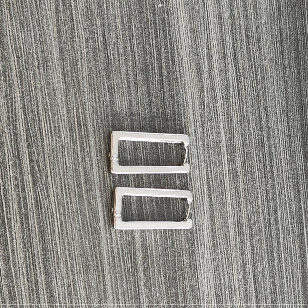 Women's Stainless Steel Rectangular Earrings