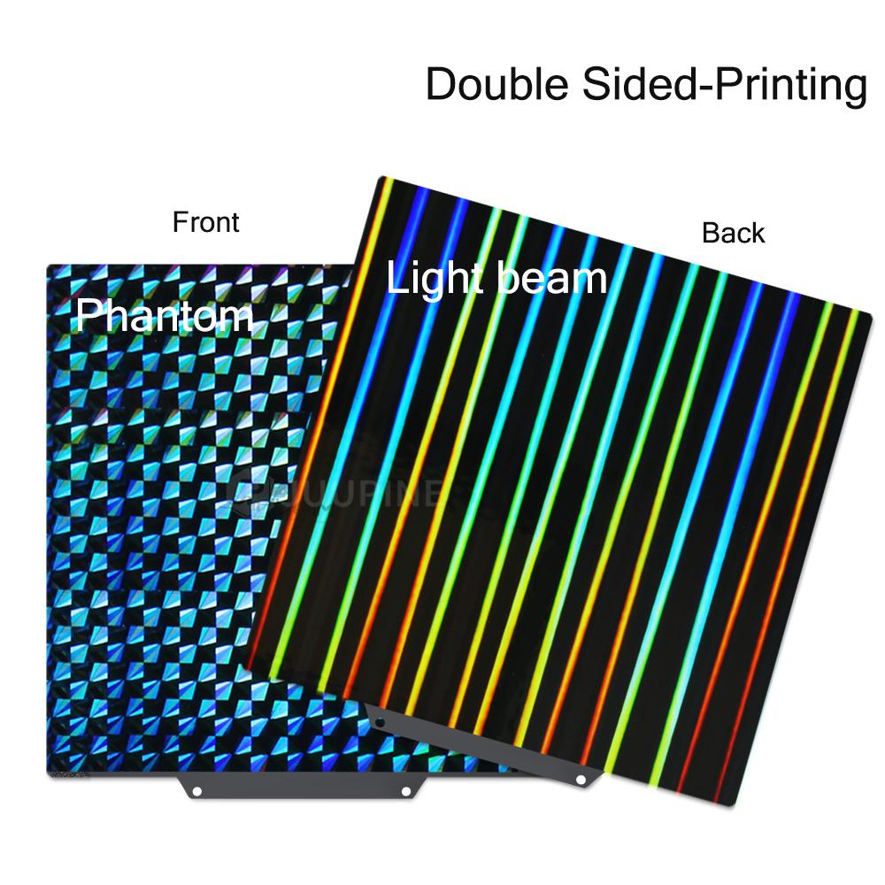 Double Sided H1H Textured PEI 330x330 Sheet Spring Steel 330mm Build Plate Flexible Print Bed for QIDI X-Max 3