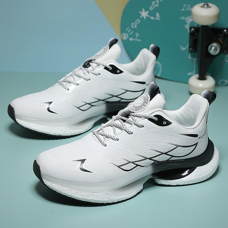 Men's Cross-Border Lightweight Dad Sneakers with Breathable Mesh & Popcorn Soles for Casual Running