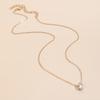 Popular, Stylish and Simple Zircon Water Drop Pendant, Retro Versatile Necklace, Collarbone Chain for Women