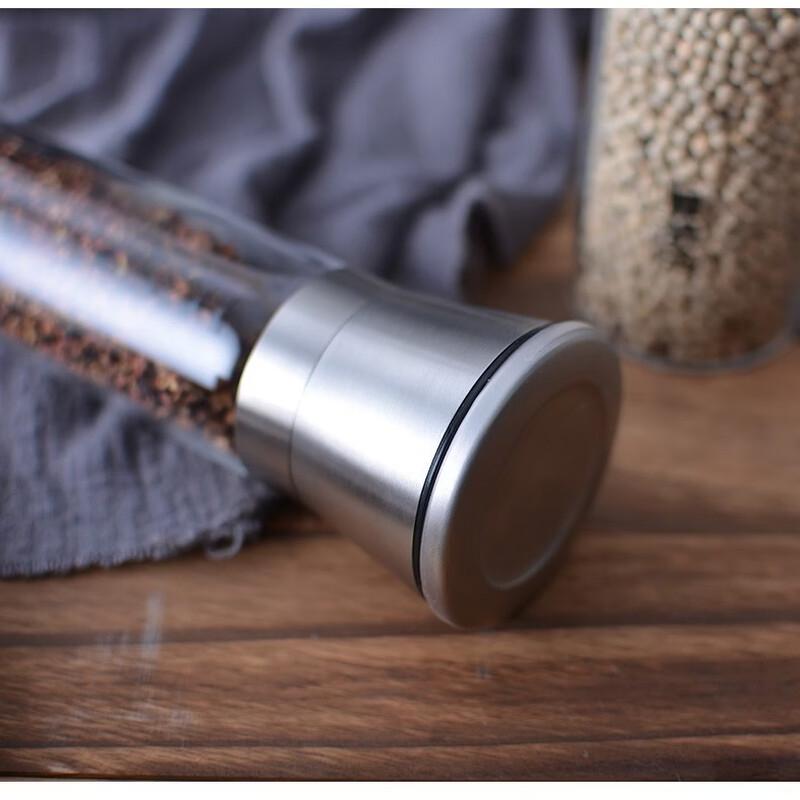Stainless Steel Manual Pepper Grinder Set