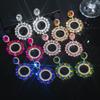 Stylish Shiny Glass Rhinestone Earrings