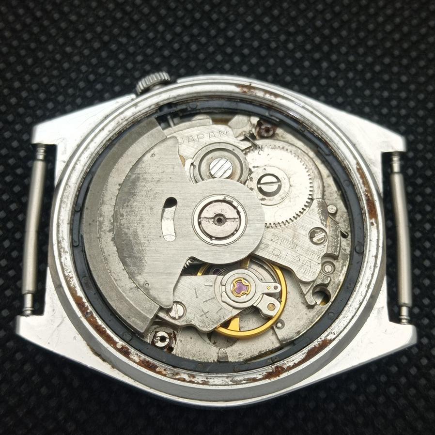 USED VINTAGE SEIKO 5 AUTO 7019A JAPAN MENS DAY/DATE SILVER WATCH 621e-a415914-2 SKU621e-a415914