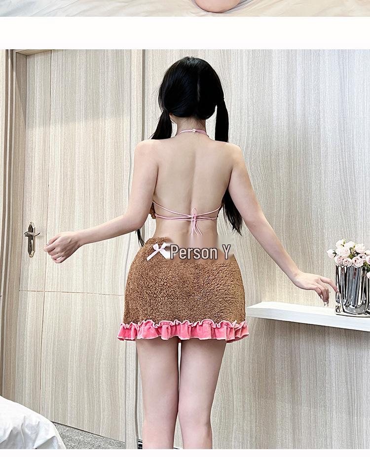 Sexy Goody Bear Lingerie Cosplay Outfit: Cute Male Servant Costume, Plus Size, Cartoon Style