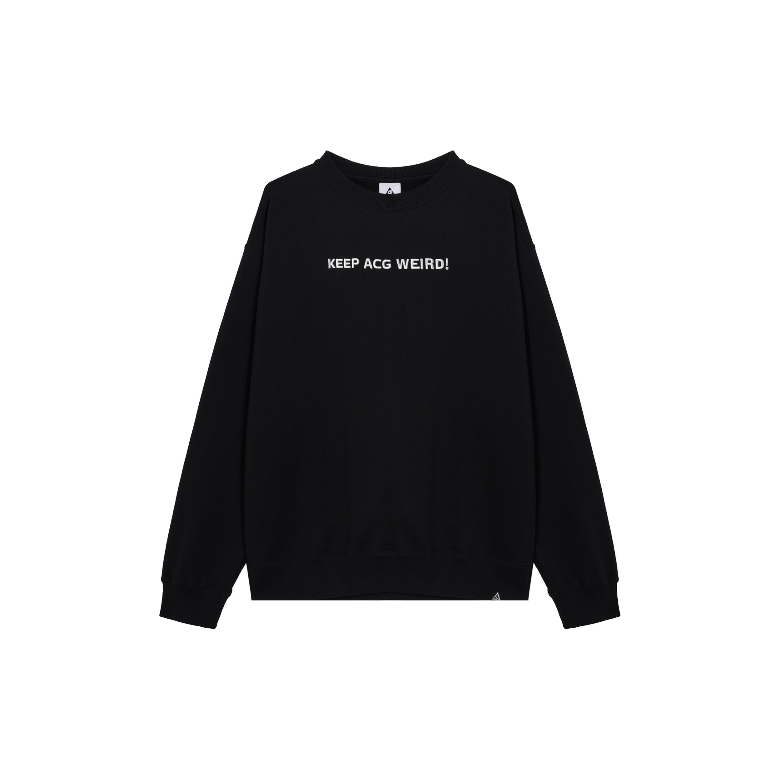 Nike ACG Therma-FIT Fleece Crew Black White Men s FD9850-010 L