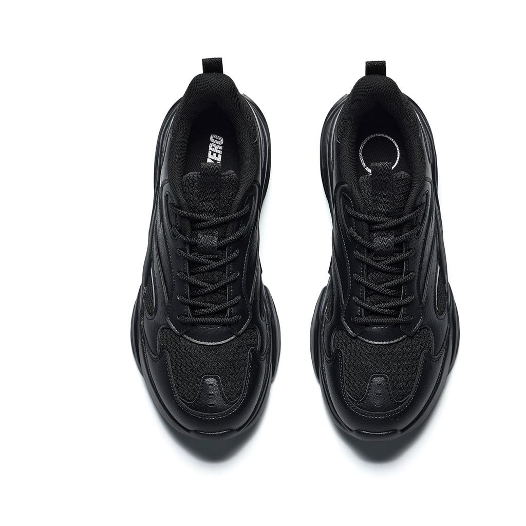 Anta Unrestrained Series Versatile Low-Top Casual Shoes Men Sneakers Black Silver 912638821-4