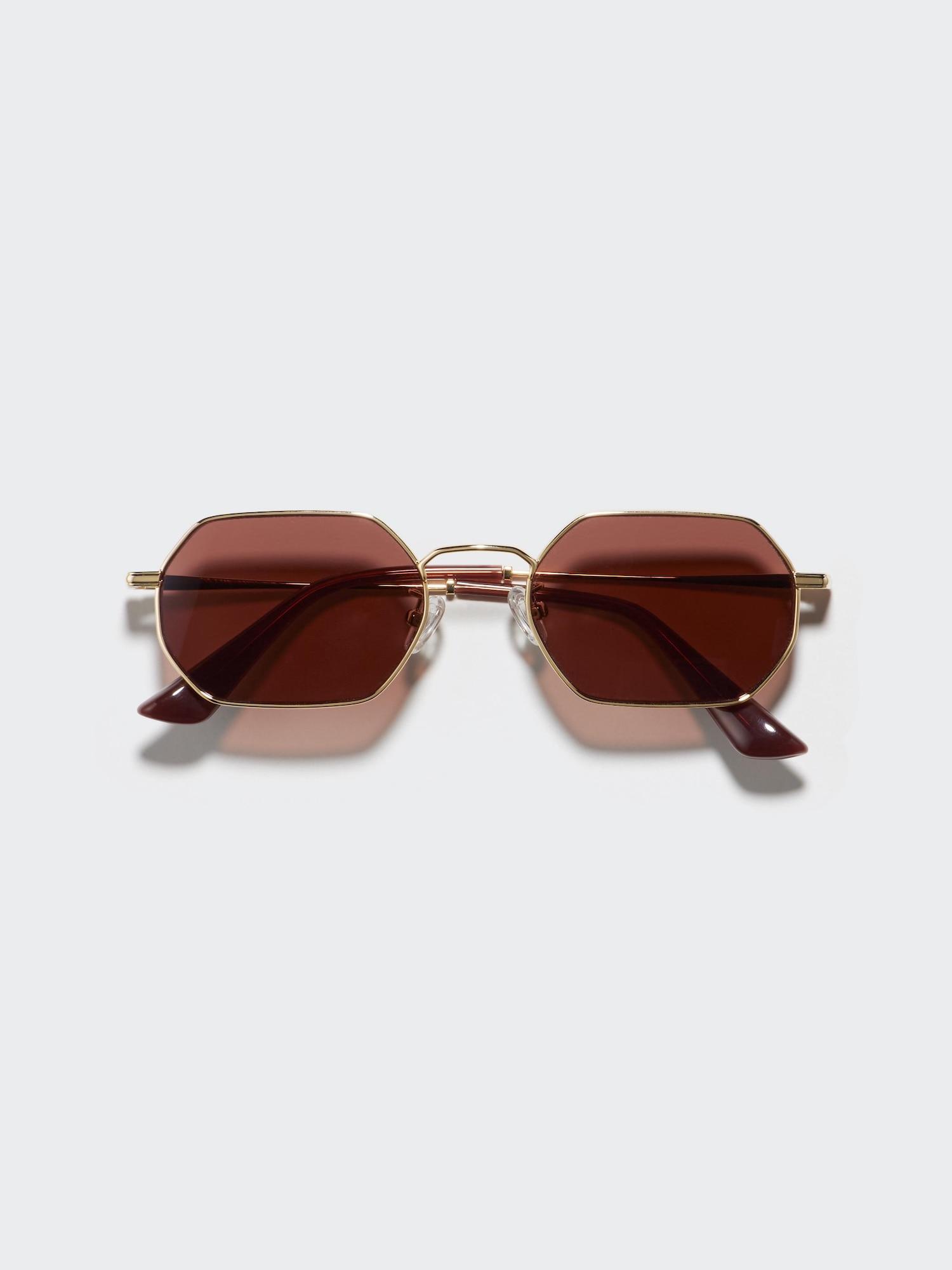 

Uniqlo Япония Солнцезащитные очки Металлические Шестиугольные 38 DARK BROWN/ONE SIZE