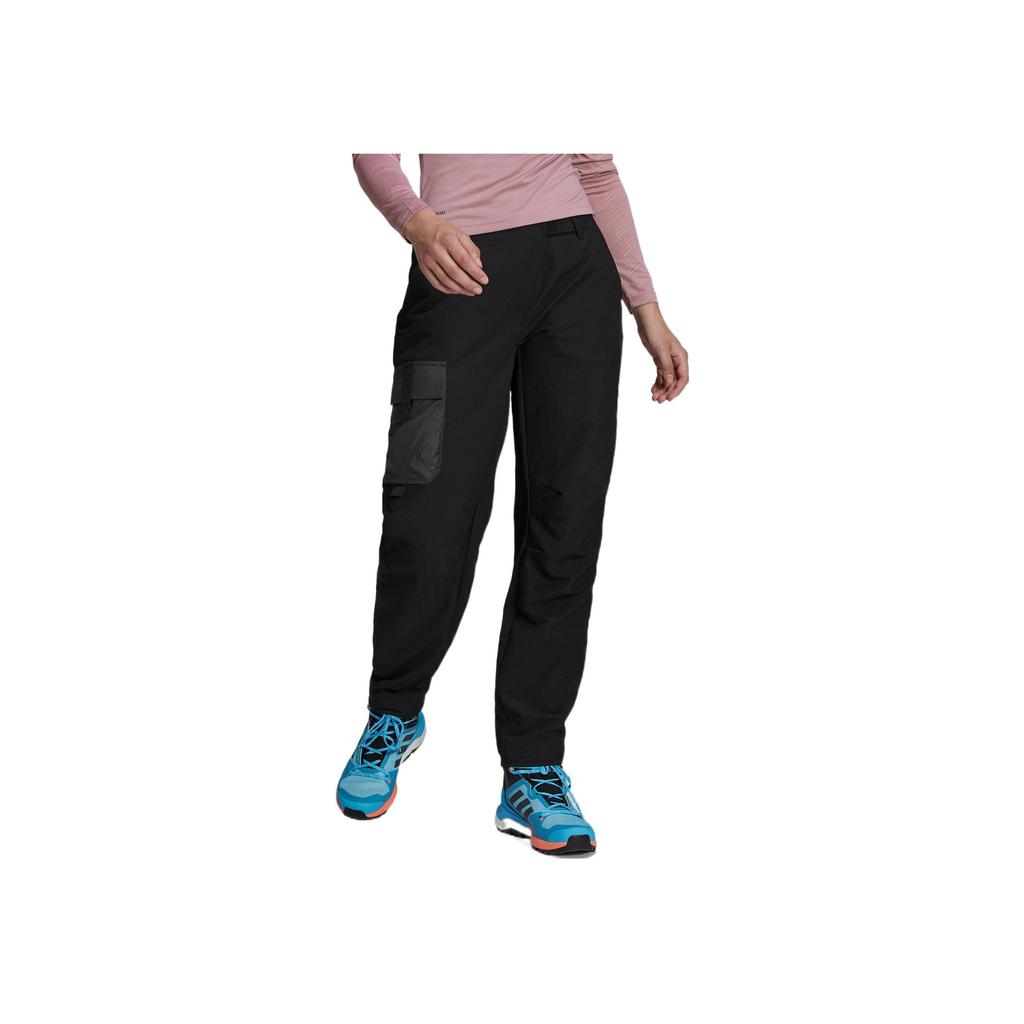 Adidas Solid Color Brand Logo Print Velcro Closure Loose Fit Sports Pants Women Bottoms Black H55920