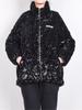 XITAO Women Fashion Loose Sequins Splicing Parkas Coat LDD2220