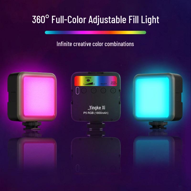 Yingkexi Mini RGB DSLR Camera Fill Light for Photography & Live Streaming